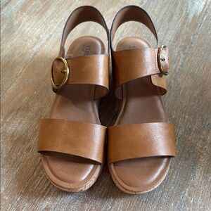 Euro soft by Soffit tan sandal, size 9.5